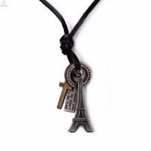 Nouvelle conception en acier inoxydable Tour Eiffel charme pendentif bijoux